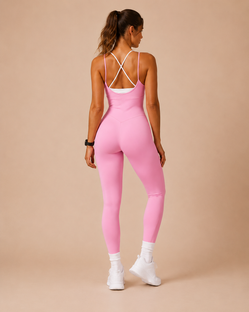 Sculpt Cross-Back Jumpsuit