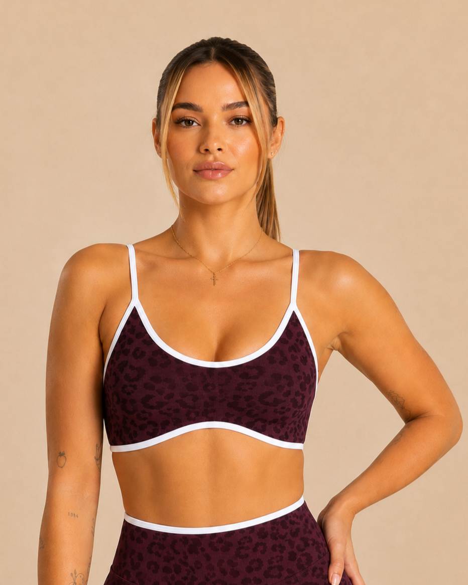Sculpt Leopard Bra