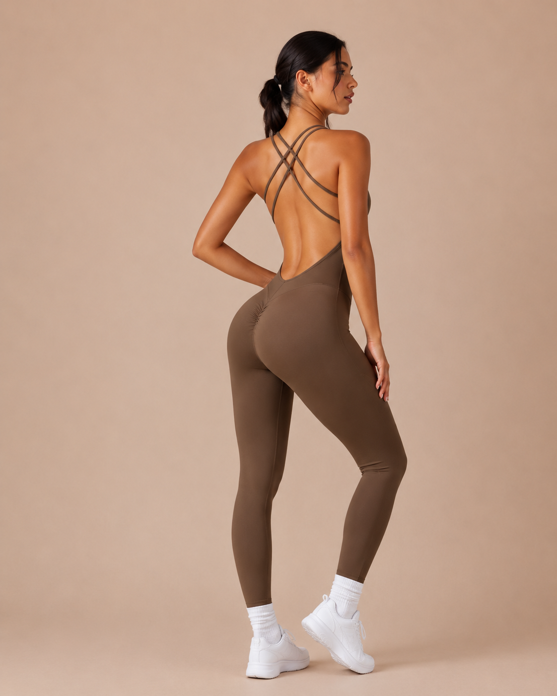 Sculpt Cross-Back Jumpsuit