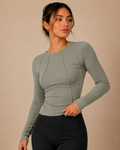Contour Rib Long Sleeve Top