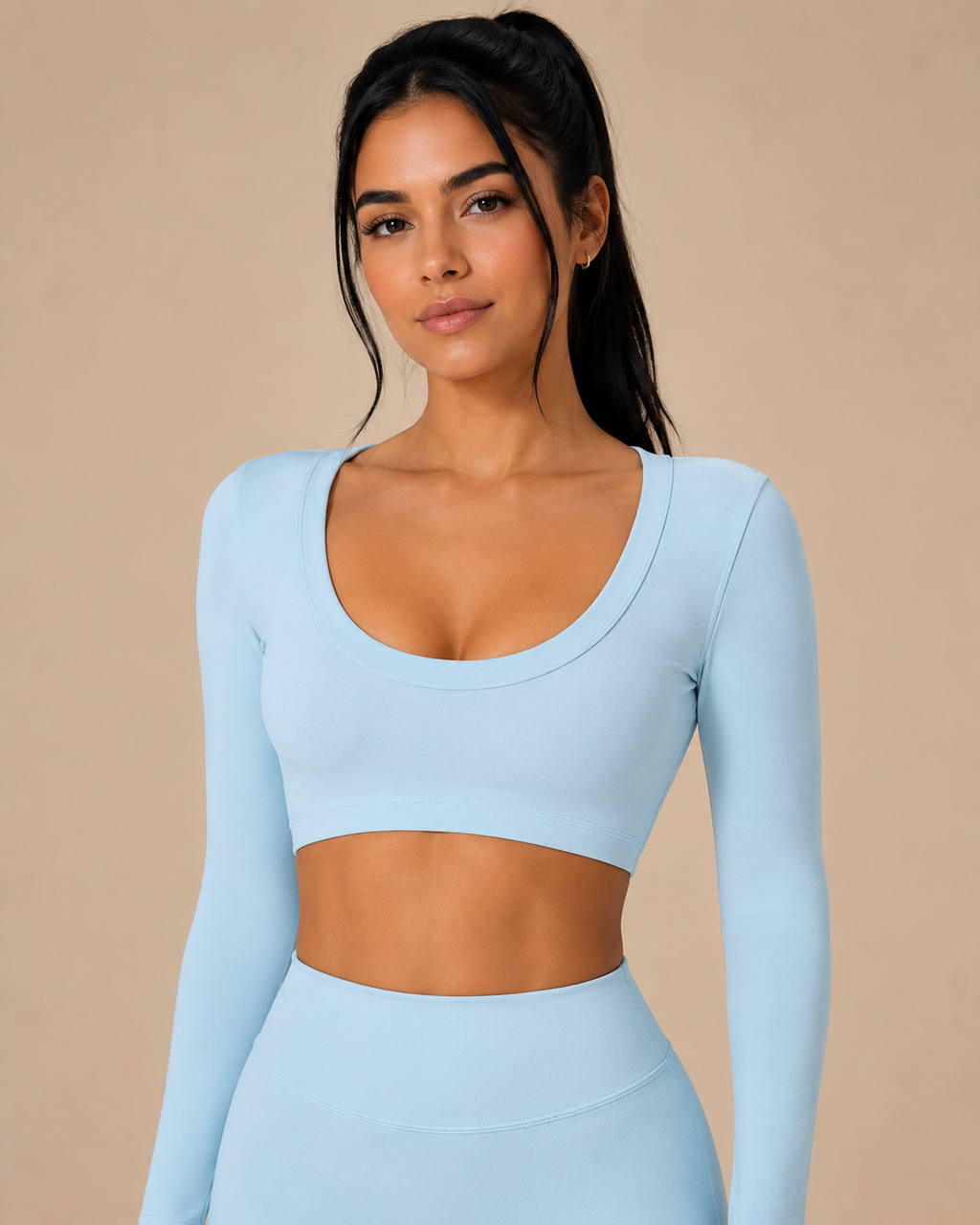 Sculpt Open-Back Long Sleeve